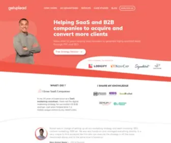 Getuplead.com(B2B & SaaS Marketing Consultant with proven results) Screenshot