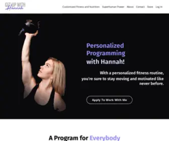 Getupwithhannah.com(Get Up With Hannah) Screenshot