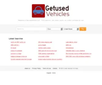 Getusedvehicles.com(Used Vehicles Search Engine) Screenshot