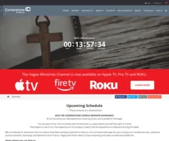 Getv.org(Cornerstone church) Screenshot