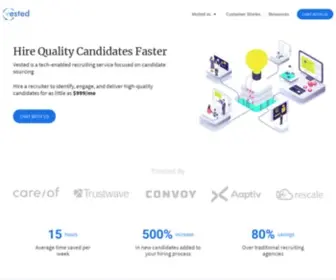 Getvested.io(Save 80% on Recruiting Costs with Vested) Screenshot