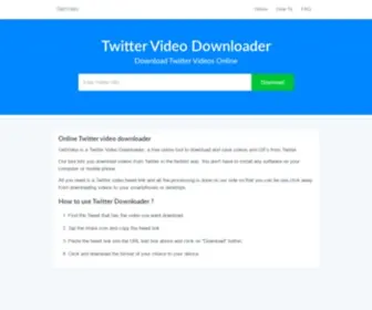 Getvideo.page(Online Twitter Video Downloader) Screenshot