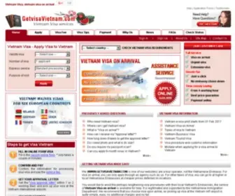 Getvisavietnam.com(Vietnam Visa on Arrival for Tourist) Screenshot