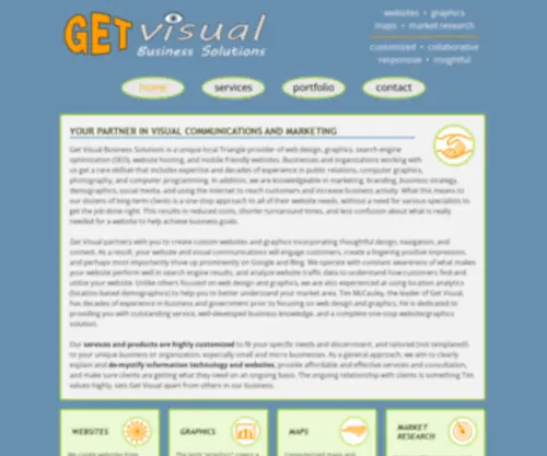 Getvisualcarolina.com(Web Design) Screenshot