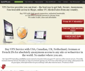GetVPN.net(Secure affordable VPN service provider) Screenshot