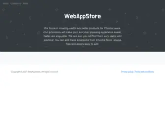 Getwebappstore1.com(WebAppStore) Screenshot