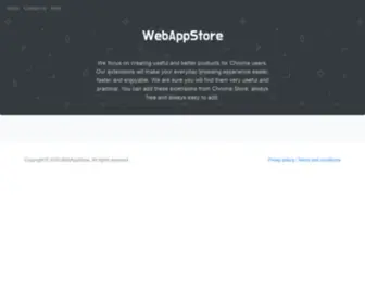 Getwebappstore2.com(WebAppStore) Screenshot