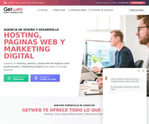 Getweb.com.co(Hosting, Paginas Web y Marketing Digital en Bogota) Screenshot