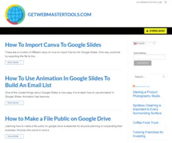 Getwebmastertools.com(getwebmastertools) Screenshot