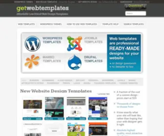 Getwebtemplates.com(Affordable Low Priced Web Design Templates) Screenshot