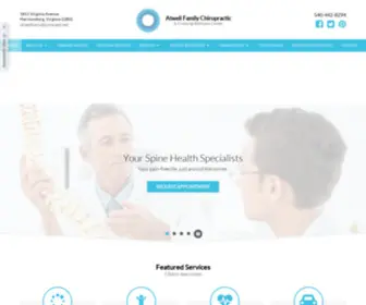 Getwellwithatwell.com(Harrisonburg Chiropractor. Dr. Dan Atwell) Screenshot