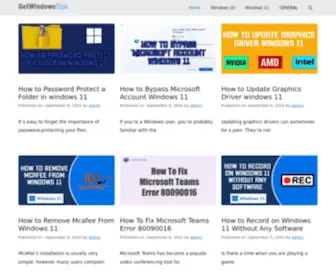 Getwindowstips.com(Getwindowstips) Screenshot
