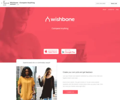 Getwishboneapp.com(Wishbone) Screenshot