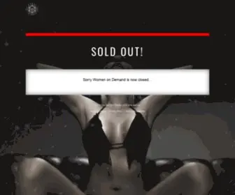 Getwomenondemand.com(Sold Out) Screenshot