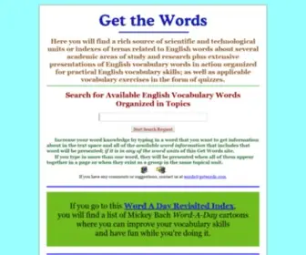 Getwords.com(Getting English words) Screenshot