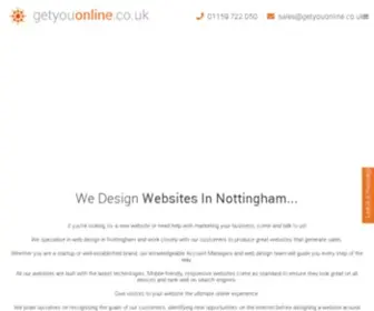 Getyouonline.co.uk(Web Design Nottingham) Screenshot