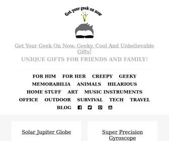 Getyourgeekonnow.com(Get Your Geek On Now) Screenshot