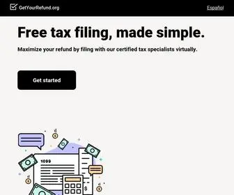 Getyourrefund.org(Free tax help from IRS) Screenshot
