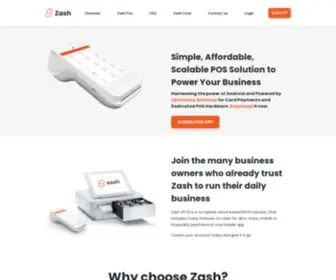 Getzash.com(Zash ePOS) Screenshot