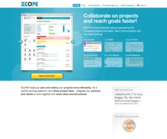 Getzcope.com(Project management) Screenshot