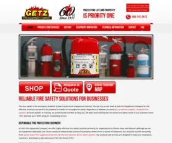 GetzFire.com(Commercial & Industrial Fire Protection Equipment Illinois) Screenshot