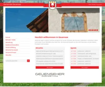 Geuensee.ch(Gemeinde Geuensee :: Geuensee liegt im oberen Surental und grenzt an Sursee) Screenshot