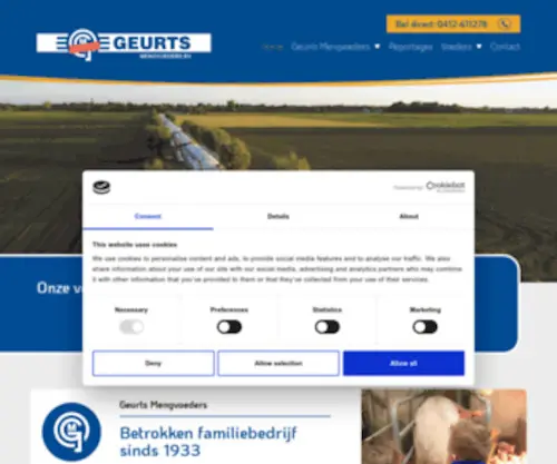 GeurtsmengVoeders.nl(Geurts Mengvoeders) Screenshot