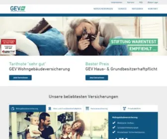 Gev-Versicherung.de(Die GEV Grundeigentümer) Screenshot