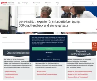 Geva-Institut.de(Mitarbeiterbefragung und Personalauswahl) Screenshot