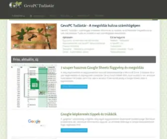 Gevapc.hu(GevaPC Tudástár) Screenshot