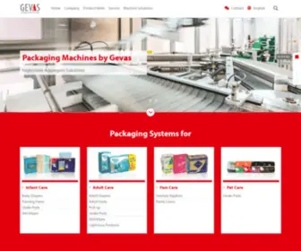 Gevas.com(Gevas Packaging Machines) Screenshot