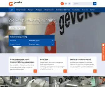 Geveke.com(We keep industry running) Screenshot