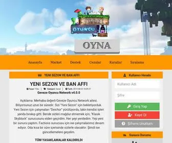 Gevezeoyuncu.com(Geveze Oyuncu Network) Screenshot