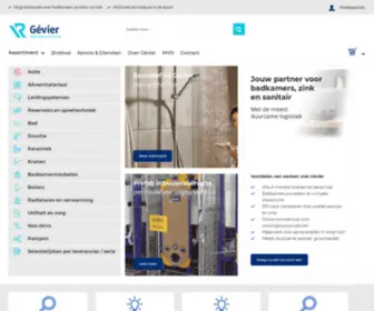 Gevier.nl(De groothandel voor badkamers) Screenshot