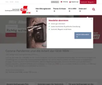 Gew-NRW.de(GEW NRW) Screenshot