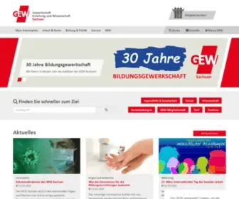 Gew-Sachsen.de(GEW Sachsen) Screenshot