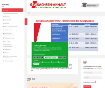 Gew-Sachsenanhalt.net(GEW Sachsen) Screenshot