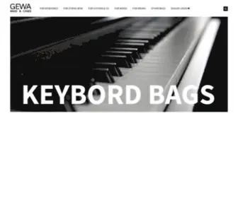 Gewabags.com(Originally founded in 1925 as Case and Bag manufacturer GEWA music GmbH) Screenshot