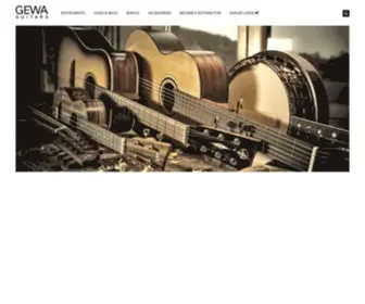 Gewaguitars.com(Originally founded in 1925 as Case and Bag manufacturer GEWA music GmbH) Screenshot