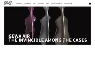 Gewastrings.com(Originally founded in 1925 as Case and Bag manufacturer GEWA music GmbH) Screenshot