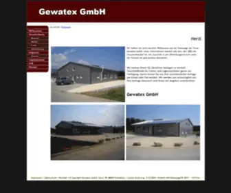 Gewatex.com(Willkommen) Screenshot