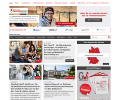Gewerbe-Nebenan.de(Initiative für Gewerbevielfalt) Screenshot