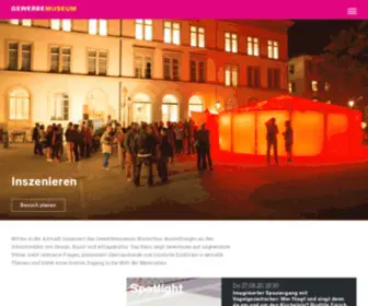 Gewerbemuseum.ch(Gewerbemuseum Winterthur) Screenshot