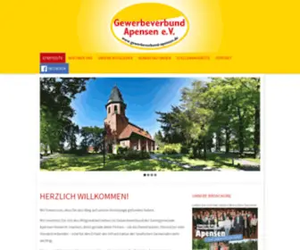 Gewerbeverbund-Apensen.de(Herzlich willkommen) Screenshot