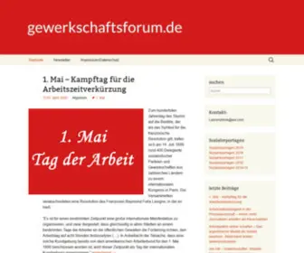 Gewerkschaftsforum.de(Ein) Screenshot