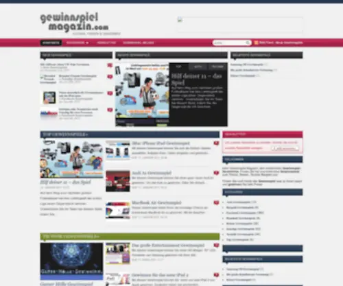 Gewinnspiel-Magazin.com(Kostenloses Gewinnspiel Verzeichnis) Screenshot