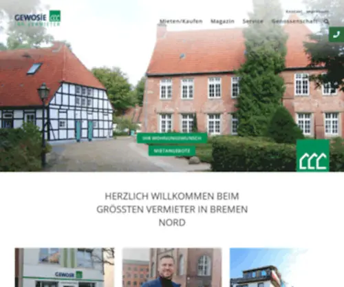 Gewosie.de(Wohnungssuche) Screenshot