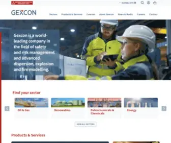 Gexcon.com(World leading fire & explosion safety consultants) Screenshot