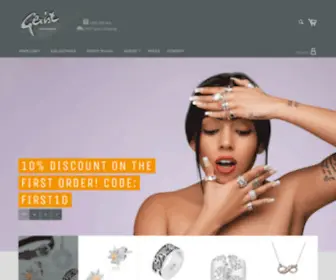 Gexist.com(Designer jewellery) Screenshot