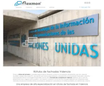 Gexmon.com(Especialistas en rótulos y fachadas Valencia) Screenshot